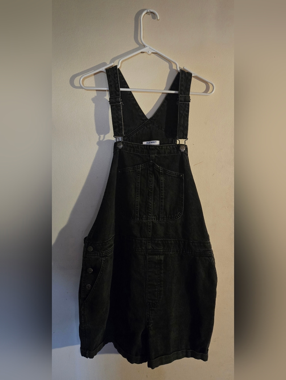 Old Navy Black Denim Bibs